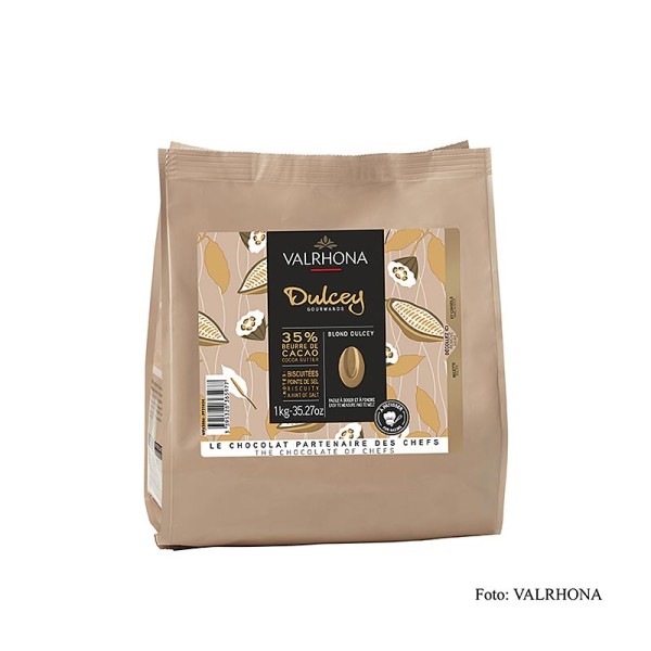 Valrhona - Valrhona Dulcey Blonde Schokolade 35% Callets (31834)
