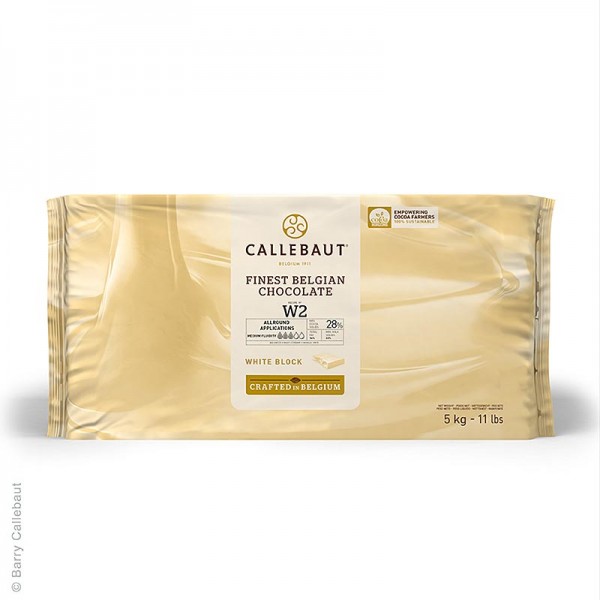 Callebaut - Weiße Schokolade Block 28% Kakaobutter 22% Milch