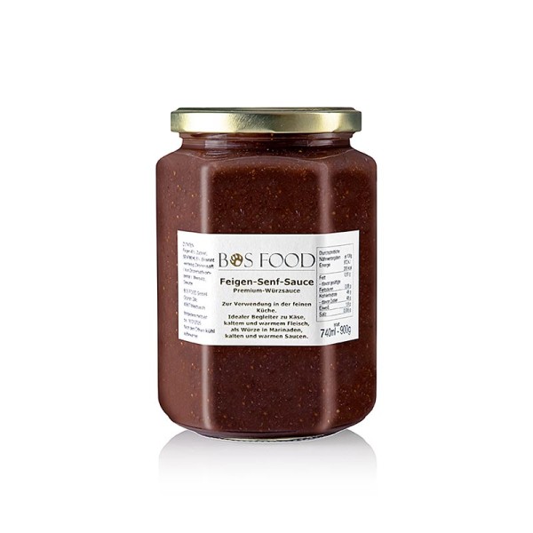 Gewürzgarten Selection - BOS FOOD Feigen-Senf-Sauce eigene Kreation mit roten Feigen