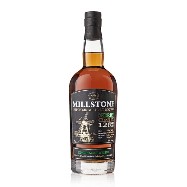 Zuidam Millstone - Single Malt Whisky Zuidam Millstone 12 Jahre Sherry Cask 46% vol. Holland