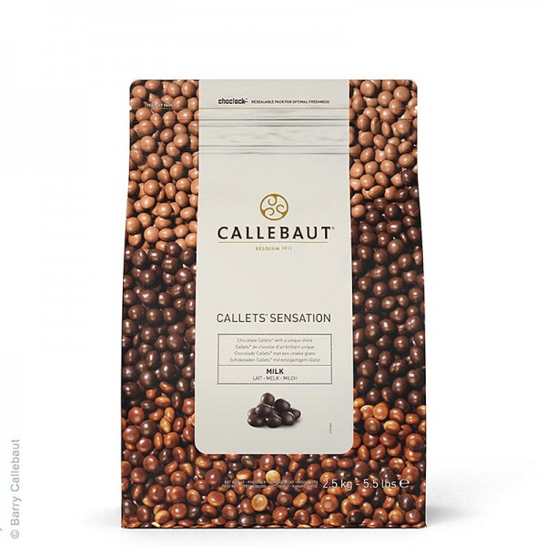 Callebaut - Callets Sensation Milch Vollmilch-Schokoladen-Perlen 33% Kakao Callebaut