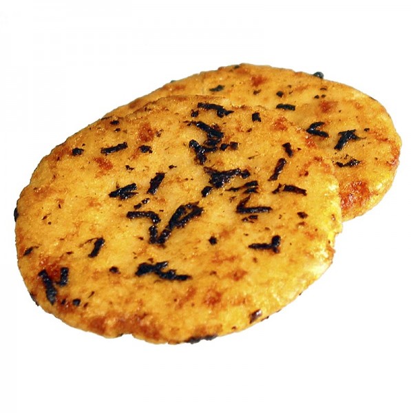 Deli-Vinos Snack Selection - Reiscracker - Bin Bin Rice Crackers ø ca. 7cm mit Seetang & Sojasauce gewürzt