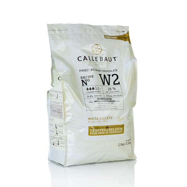 Callebaut - Weiße Schokolade Callets 28% Kakaobutter 22% Milch