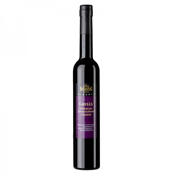 Dwersteg Organic - Dwersteg Organic Cassis schwarzer Johannisbeer-Likör 20% vol. BIO