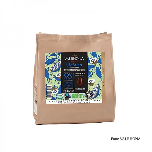 Valrhona - Valrhona Oriado (vormals Acaoba) Couverture Dunkel 60% Callets BIO