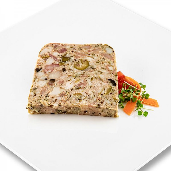 Rougie - Terrine von Kaninchen mit Oliven Rougié