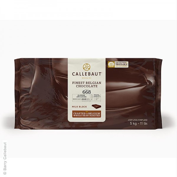 Callebaut - Vollmilch dünnfließend Block 33% Kakao