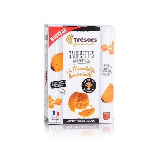 Barsnack Tresors - Barsnack Trésors - Gaufrettes franz. Mini-Waffeln mit Mimolette Käse