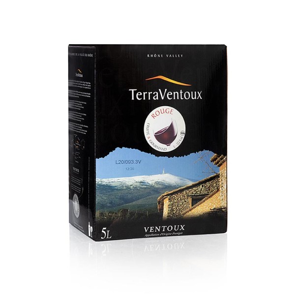 Terra Ventoux - Ventoux trocken 13% vol. Bag in Box Terravantoux