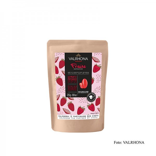 Valrhona - Valrhona Inspiration Erdbeere Erdbeerspezialität mit Kakaobutter Callets
