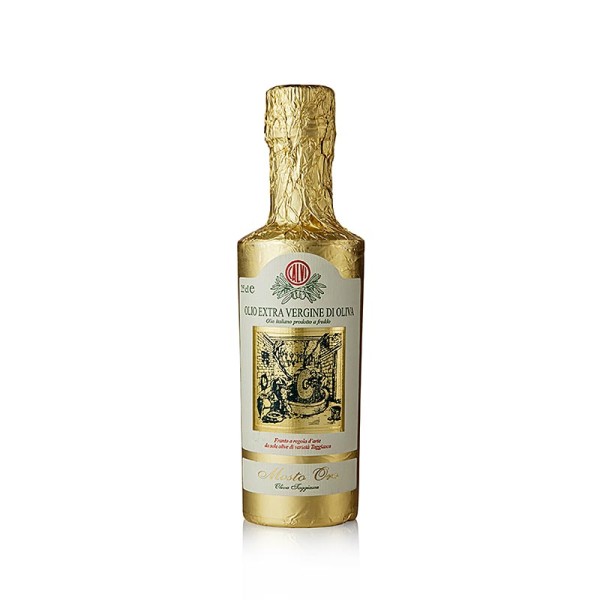 Giuseppe Calvi - Natives Olivenöl Extra Calvi Mosto Oro.100% Taggiasca Goldfolie Ligurien