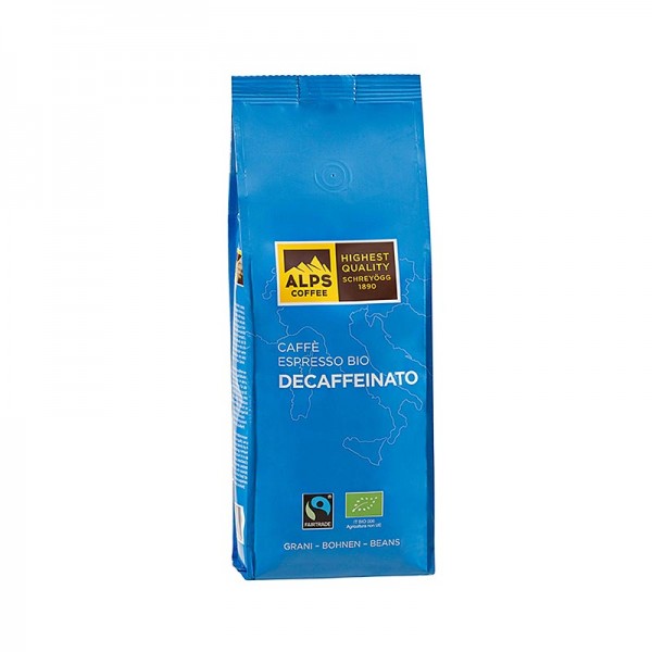 Schreyögg Kaffee - Schreyögg Kaffee Caffè Decaffeinato entkoffiniert ganze Bohnen Fair Trade BIO