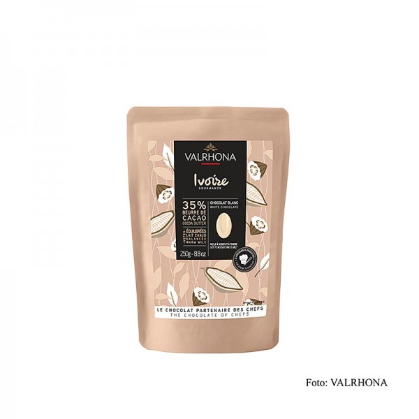 Valrhona - Valrhona Ivoire Weiße Schokolade 35% Callets