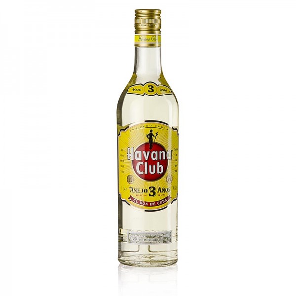 Havana Club - Havana Club Anejo 3 Anos Rum 3 Jahre goldgelb 40% vol.