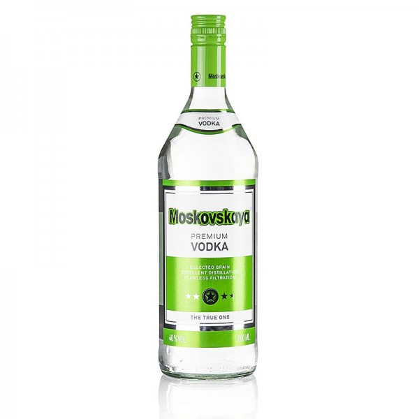 Moskovskaya - Moskovskaya Vodka Russland 38 % Vol. 1.0 Liter (Markenprodukt)