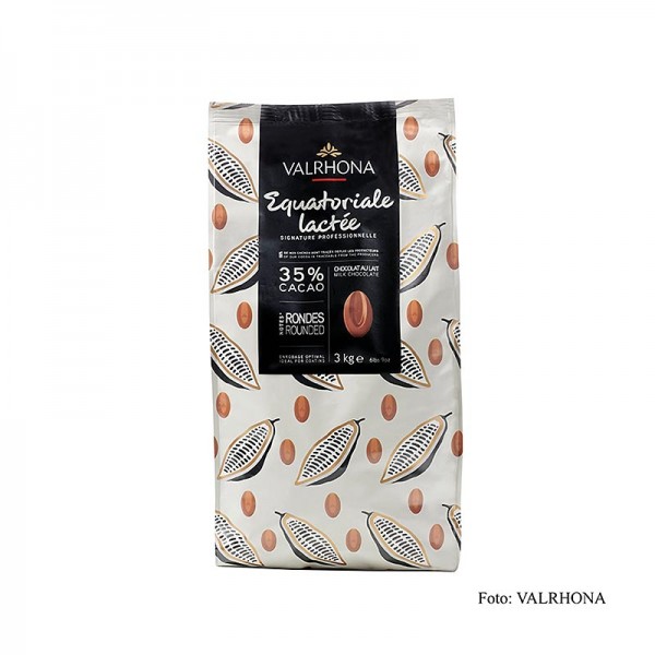 Valrhona - Equatoriale Lactée Vollmilch Couverture Callets 35% Kakao