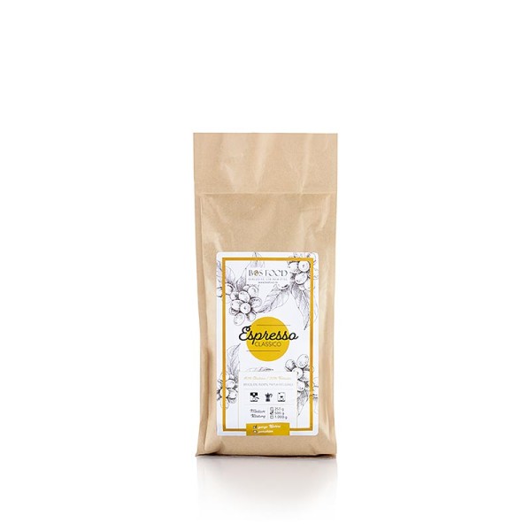 Bos Food - BOS FOOD - Espresso Classico Kaffee Blend mit 20% Robusta ganze Bohnen