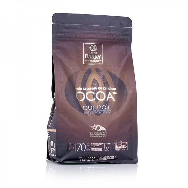 Cacao Barry - Purity Nature Ocoa dunkle Schokolade Callets 70% Kakao