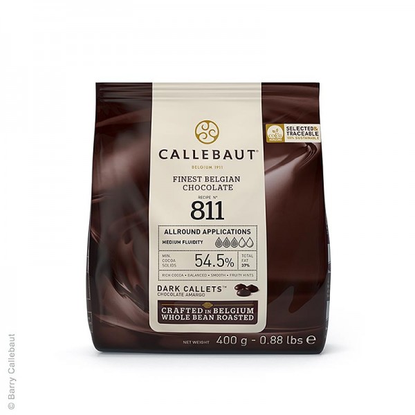 Callebaut - Zartbitterschokolade Callets 54.5% Kakao
