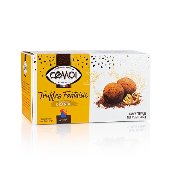 Cemoi Truffes - Trüffelkonfekt - Pralinen Cemoi mit Orange Frankreich