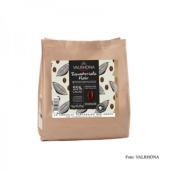 Valrhona - Valrhona Equatoriale Noire 55% Callets Dunkle Couverture (4661)