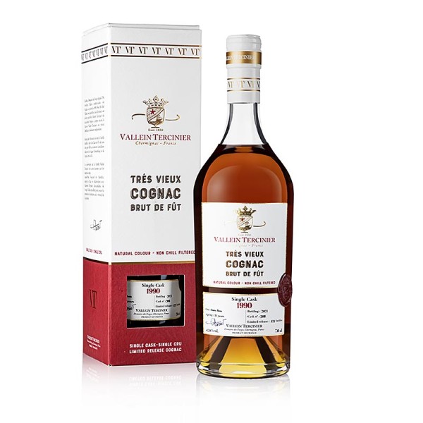 Granoro - Cognac - Vallein Tercinier 1990/2021 - 31 Jahre Single Cask 42.9% vol.