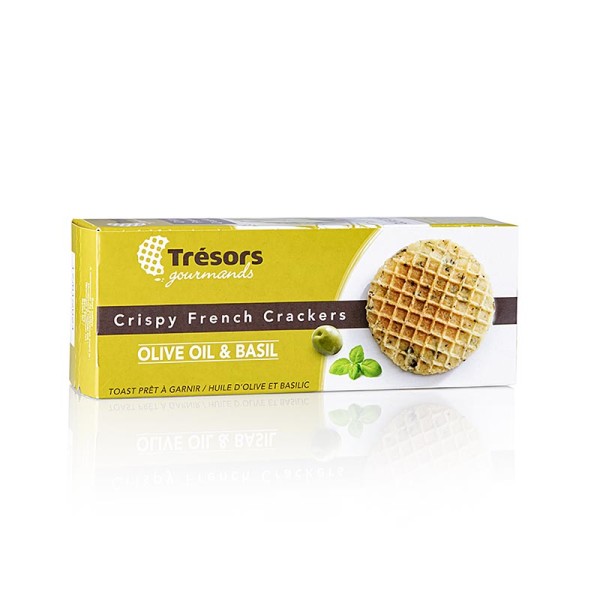 Barsnack Tresors - Barsnack Tresors - Crispy franz. Mini-Waffel-Cracker Olivenöl