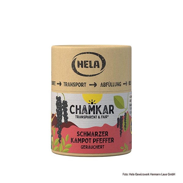 Hela - HELA Chamkar - Schwarzer Kampot Pfeffer gräuchert ganz g.g.A.