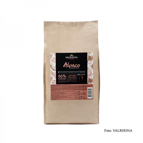 Valrhona - Alpaco Grand Cru dunkle Couverture Callets 66% Kakao Ecuador