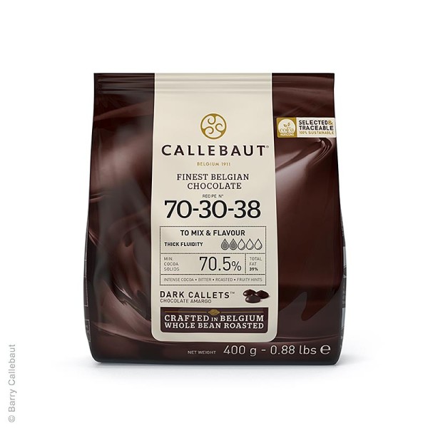 Callebaut - Zartbitterschokolade Callets 70.5% Kakao