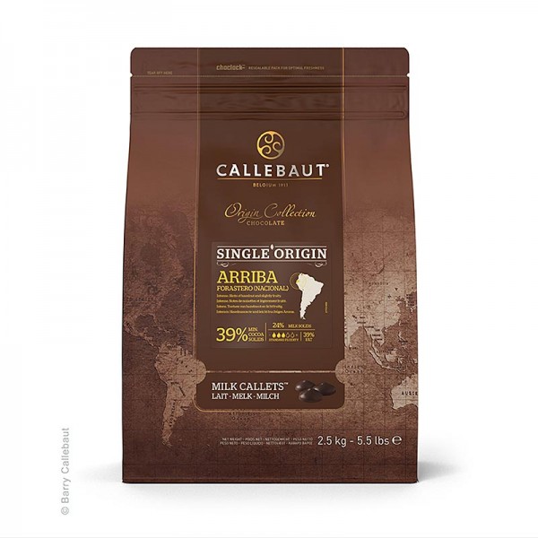 Callebaut - Origine Arriba Vollmilch Couverture Callets 39% Kakao 25.5% Milch