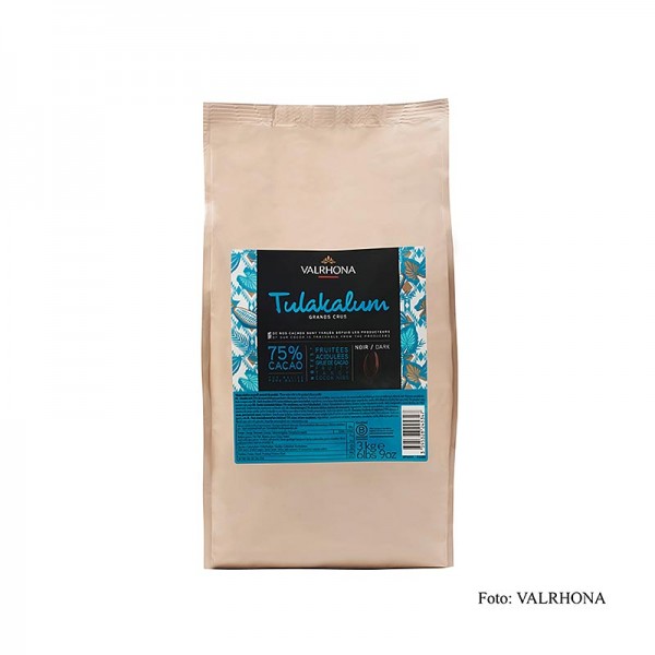 Valrhona - Tulakalum dunkle Couverture Callets 75% Kakao