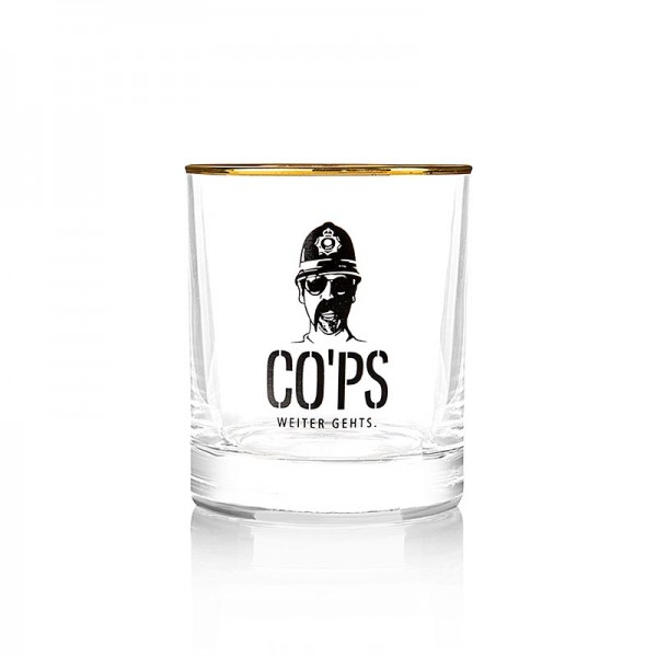 CO´PS drinks - Cops Tumbler mit Goldrand 25cl
