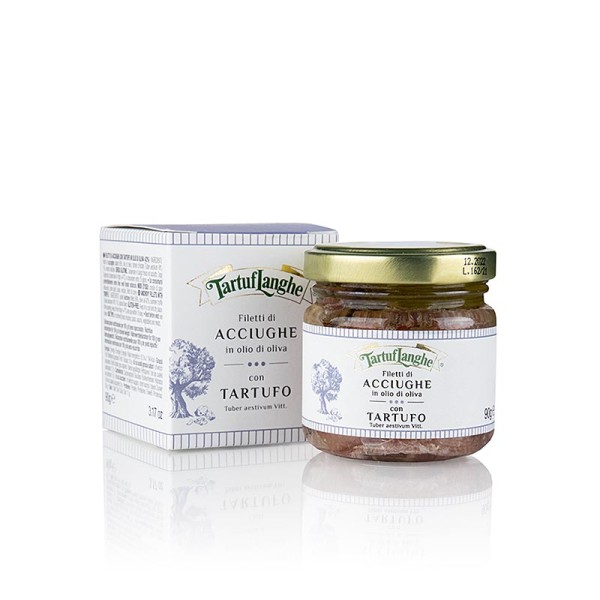 Tartuflanghe - Sardellenfilets mit Trüffeln in Olivenöl 90 g von Tartuflanghe