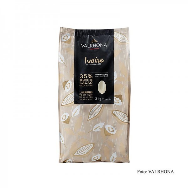 Valrhona - Ivoire weiße Couverture Callets 35% Kakaobutter