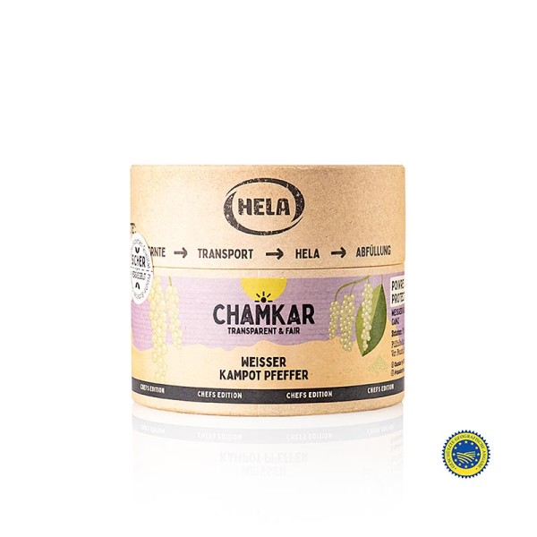 Hela - HELA Chamkar - Weißer Kampot Pfeffer getrocknet ganz g.g.A.