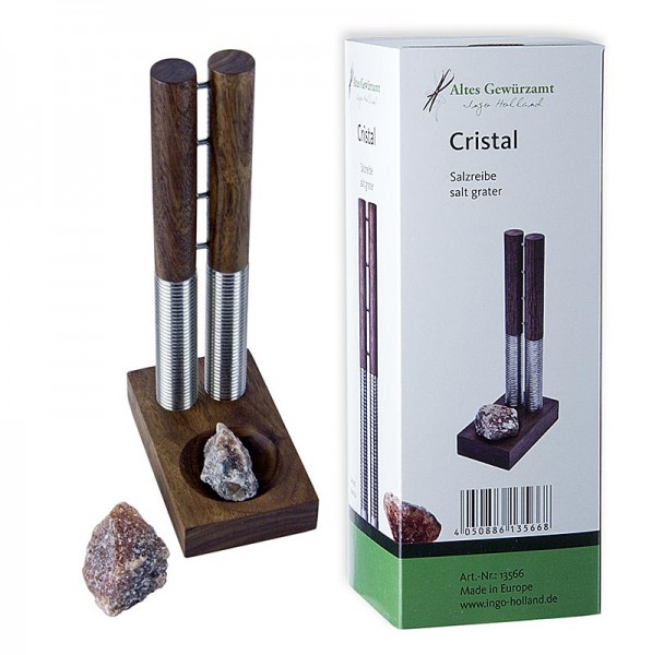 Altes Gewürzamt - Cristal Salzreibe und Bergkernsalz Brocken Altes Gewürzamt-Ingo Holland Edition